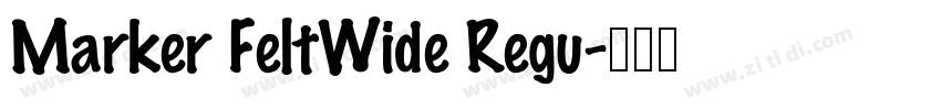 Marker FeltWide Regu字体转换